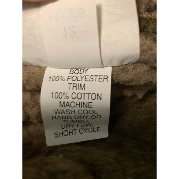 VTG Polar Babies Fleece Set Outfit Brown Floral Hooded 12 Months USA EUC - Picture 5 of 7